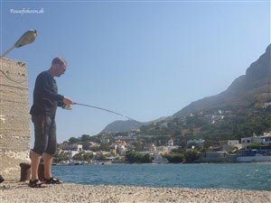 Lystfiskeri på Kalymnos (Grækenland).