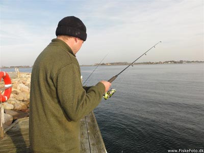 Der fiskes på Snaptun Havn.