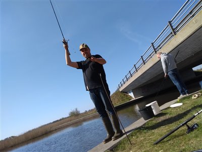 Der fiskes ved Vonå.