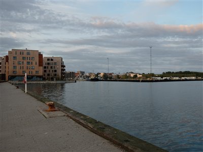 Fint sensommervejr på Fredericia Havn.
