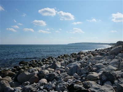 Glatved Strand på Djursland.