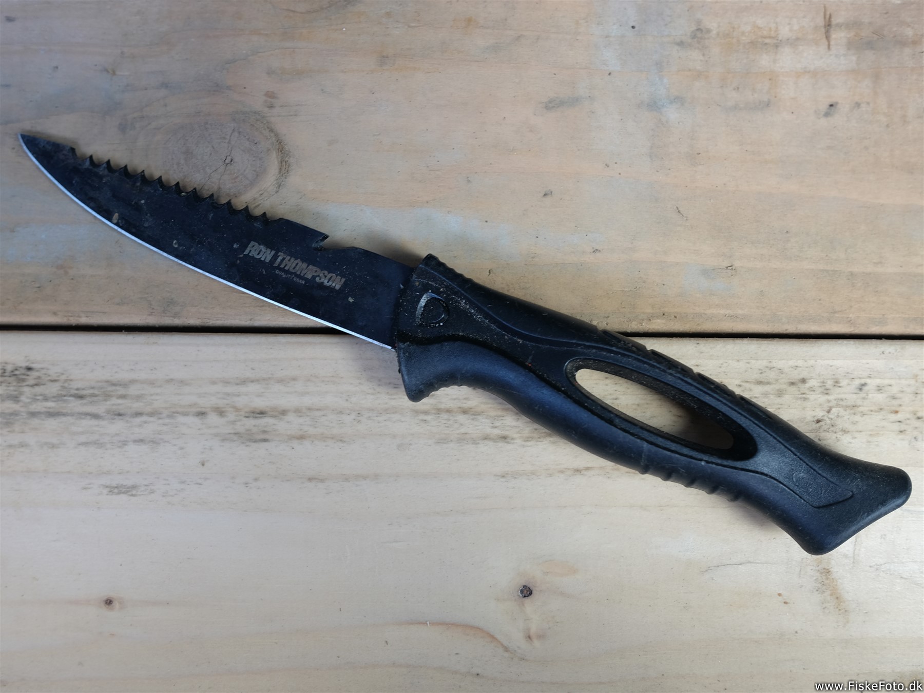 En fiskedolk, fiskekniv eller agnkniv. (fiskedolk, rensning filetering)