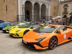 Lamborghini træf på Sicilien.