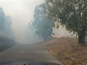 Naturbrand ved Lago Poma.