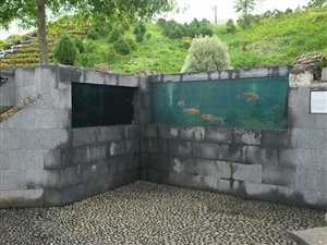 Udendøres akvarie i Furnas.