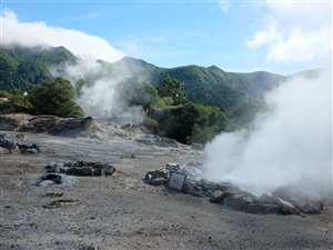 Vulkansk aktivitet i Furnas.